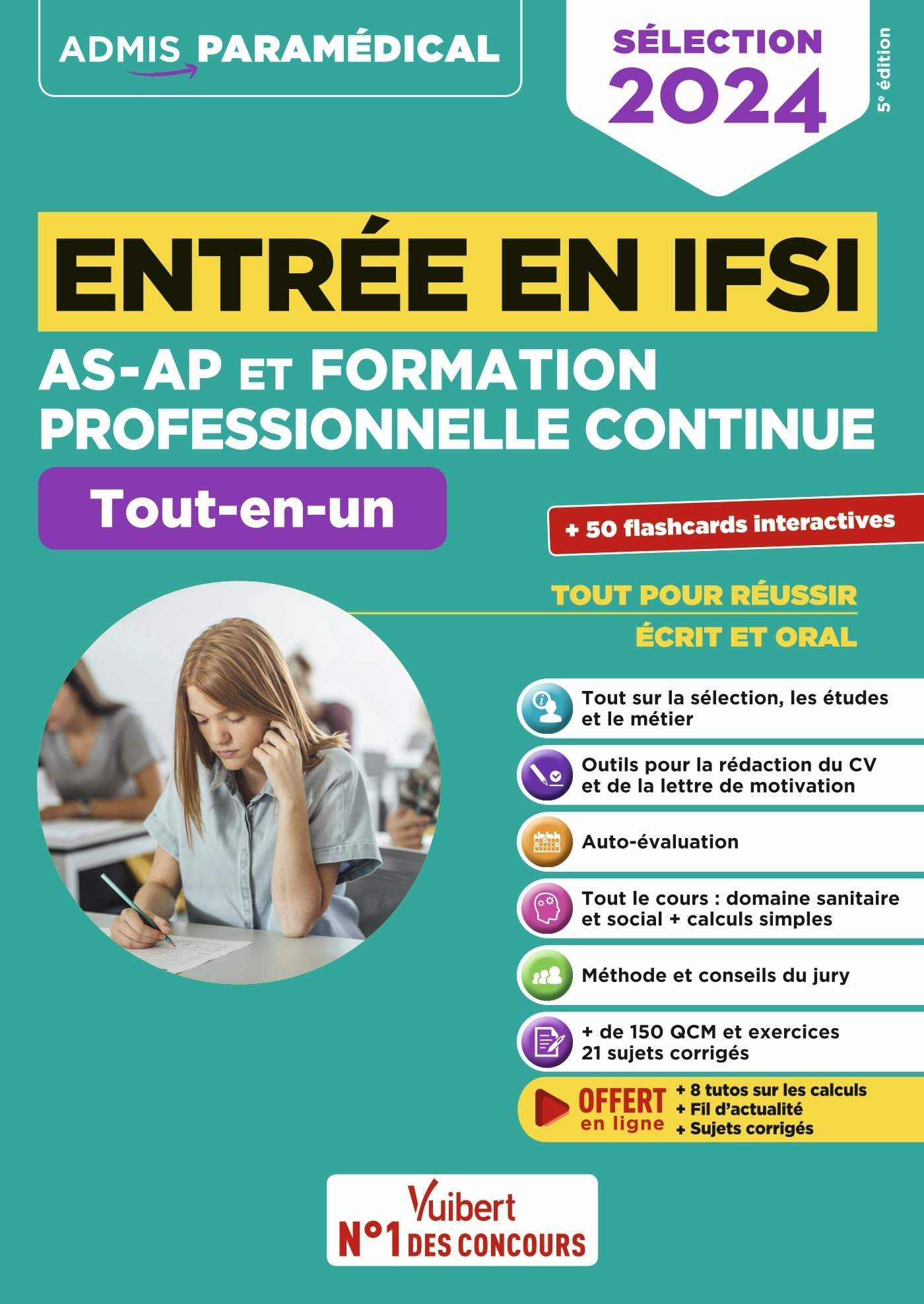 Entrée en IFSI AS-AP et formation professionnelle continue : tout-en-un : sélection 2024