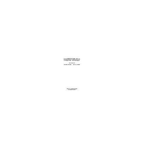 la constitution de la cinquième république