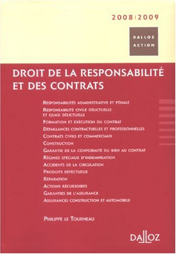 Droit de la responsabilité et des contrats : 2008-2009