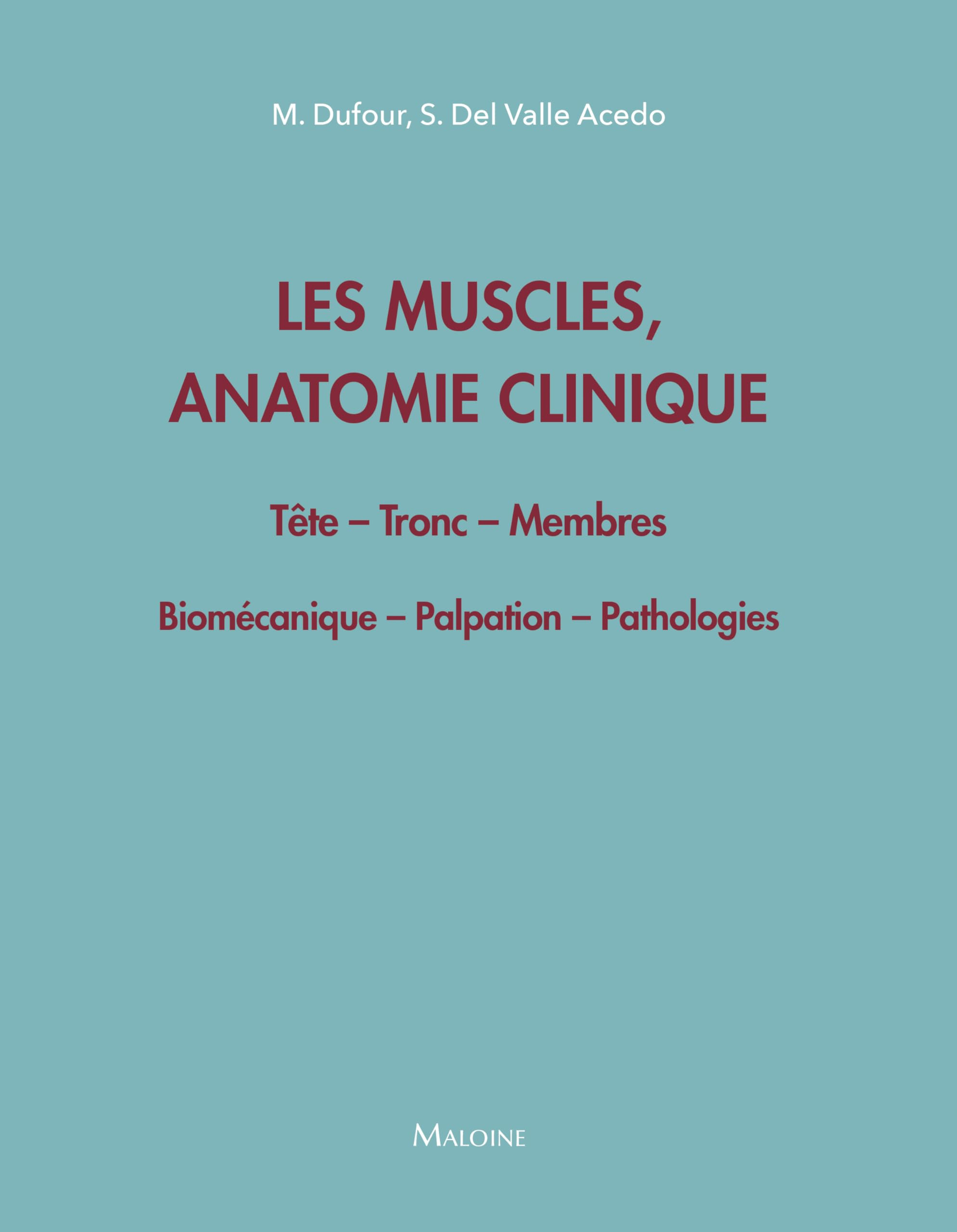 Les muscles, anatomie clinique : tête, tronc, membres : biomécanique, palpation, pathologie