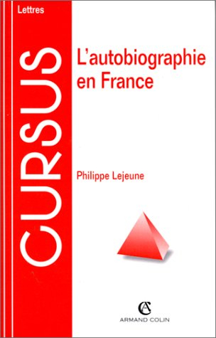 l'autobiographie en france