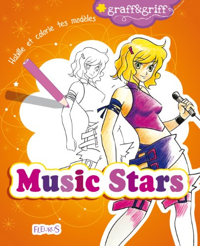 Music stars : habille et colorie tes modèles