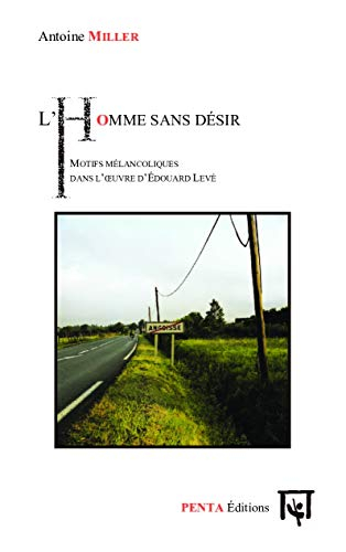L'homme sans désir : motifs mélancoliques dans l'oeuvre d'Edouard Levé