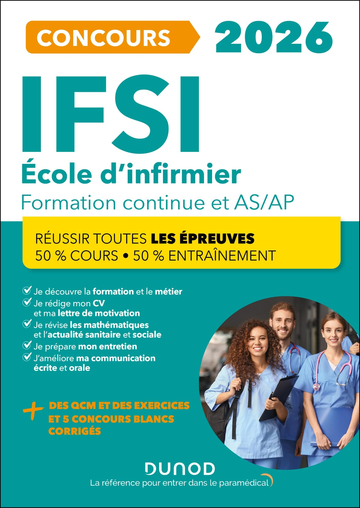 IFSI concours 2026 : école d'infirmier, formation continue et AS-AP : réussir toutes les épreuves, 5
