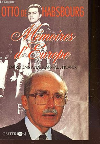 Mémoires d'Europe : entretiens avec Jean-Paul Picaper