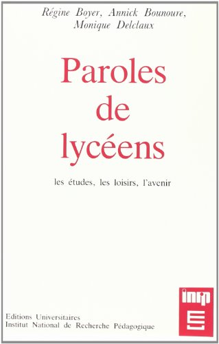 Paroles de lycéens : les études, les loisirs, l'avenir