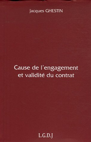 Cause de l'engagement et validité du contrat