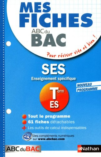 SES, enseignement spécifique : terminale ES