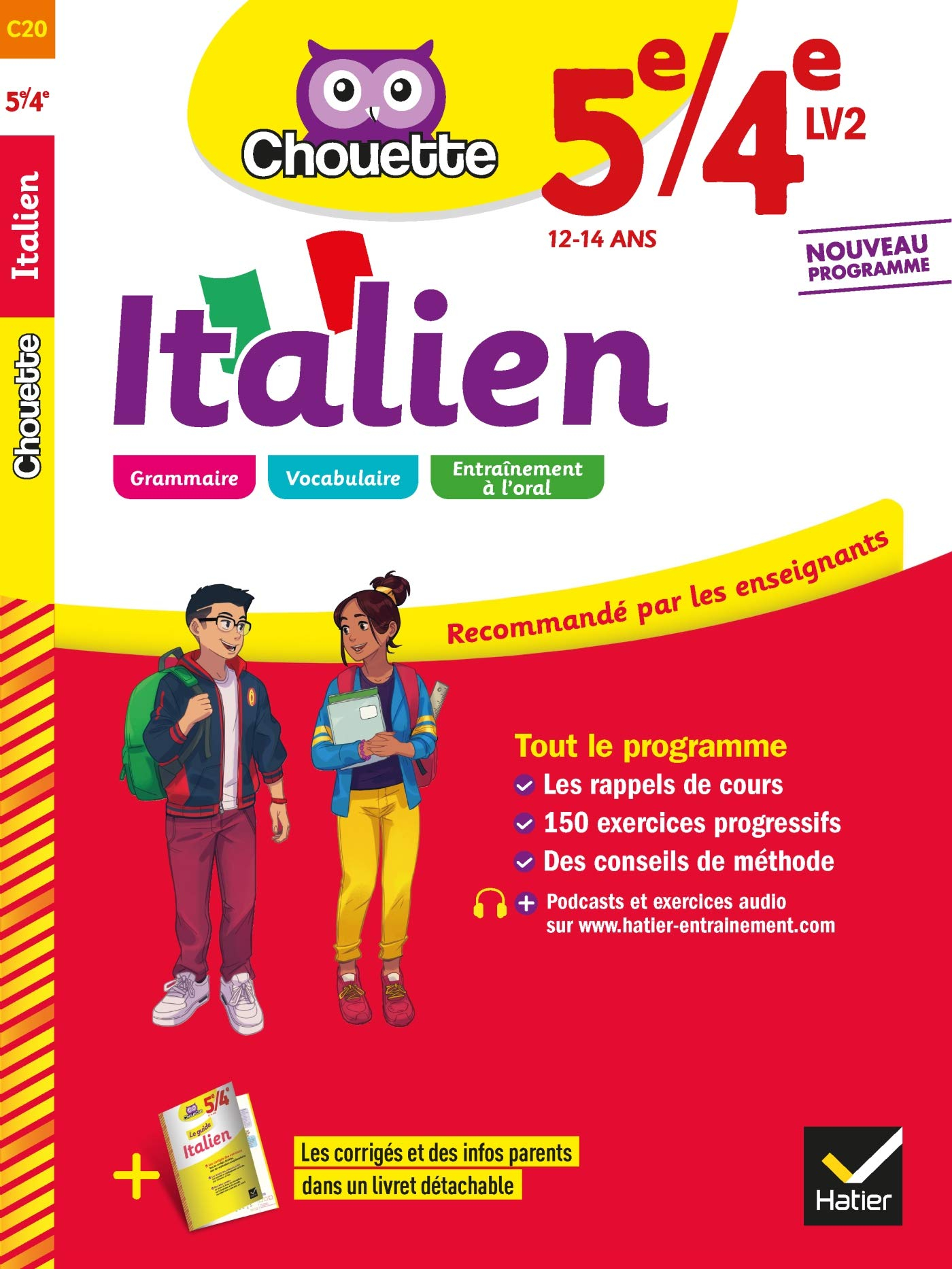Italien 5e, 4e, LV2, 12-14 ans : nouveau programme