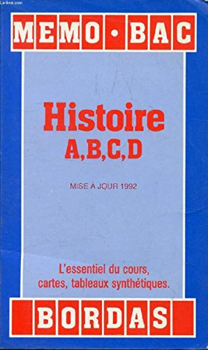 Histoire, A, B, C, D