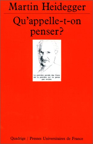 qu'appelle-t-on penser ?