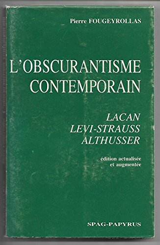 l'obscurantisme contemporain