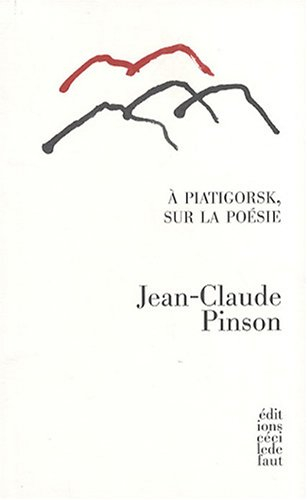 A Piatigorsk, sur la poésie