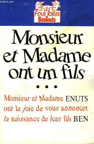 Monsieur et madame ont un fils