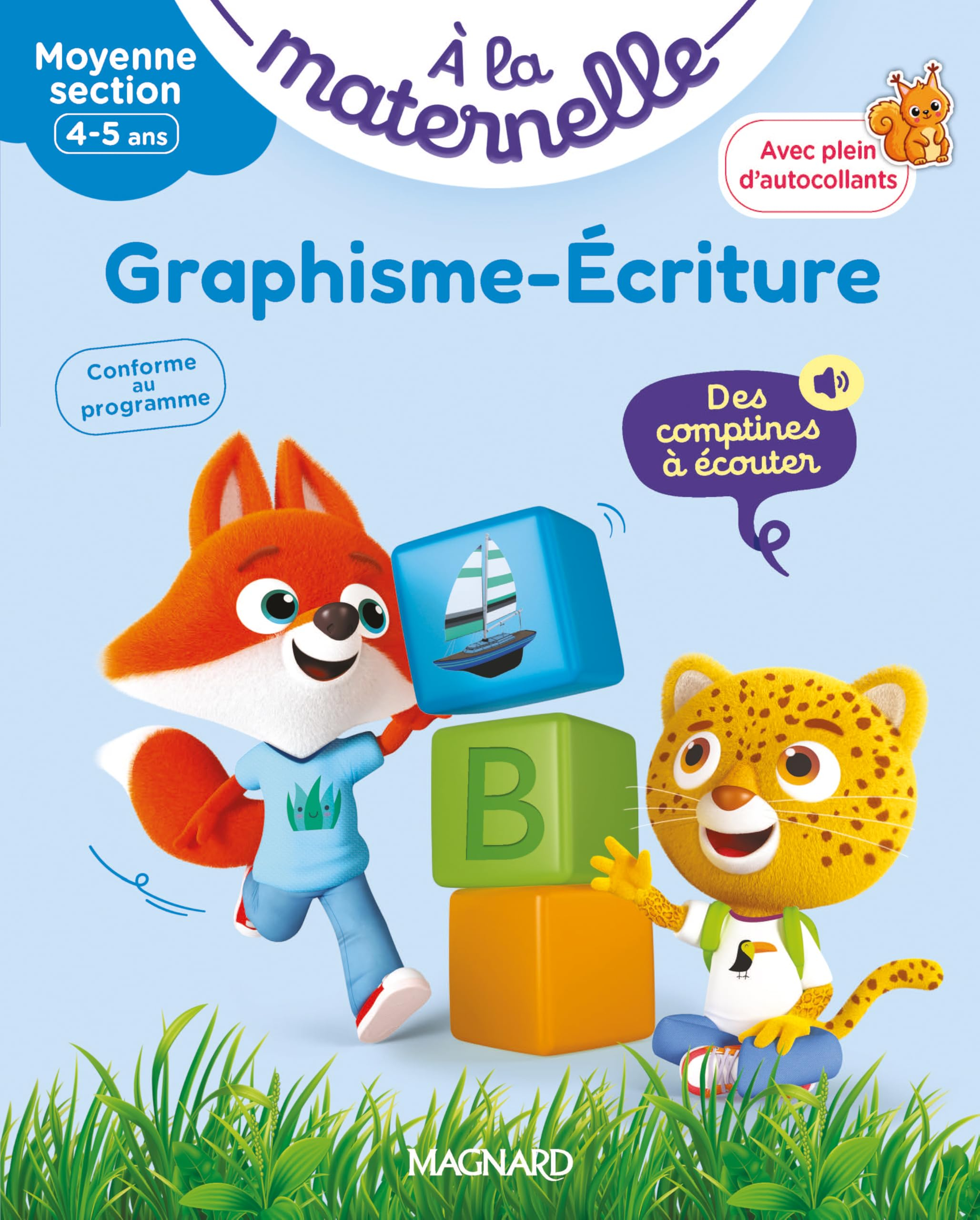 A la maternelle, graphisme-écriture, moyenne section, 4-5 ans : premiers pas vers la lecture : confo