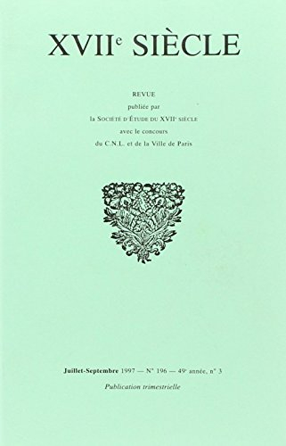 Dix-septième siècle, n° 196