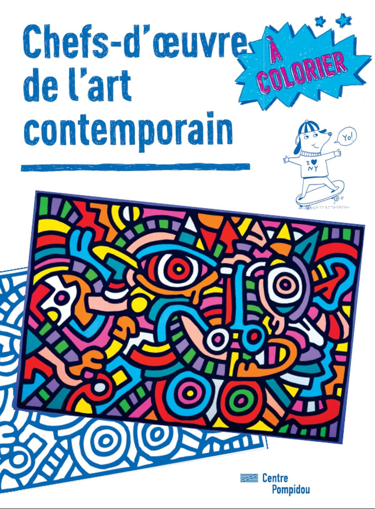 Chefs-d'oeuvre de l'art contemporain à colorier
