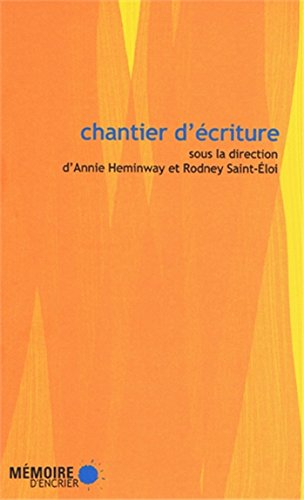 chantier d écriture