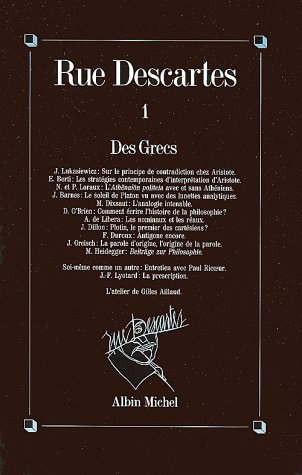 Rue Descartes, n° 1-2. Des Grecs