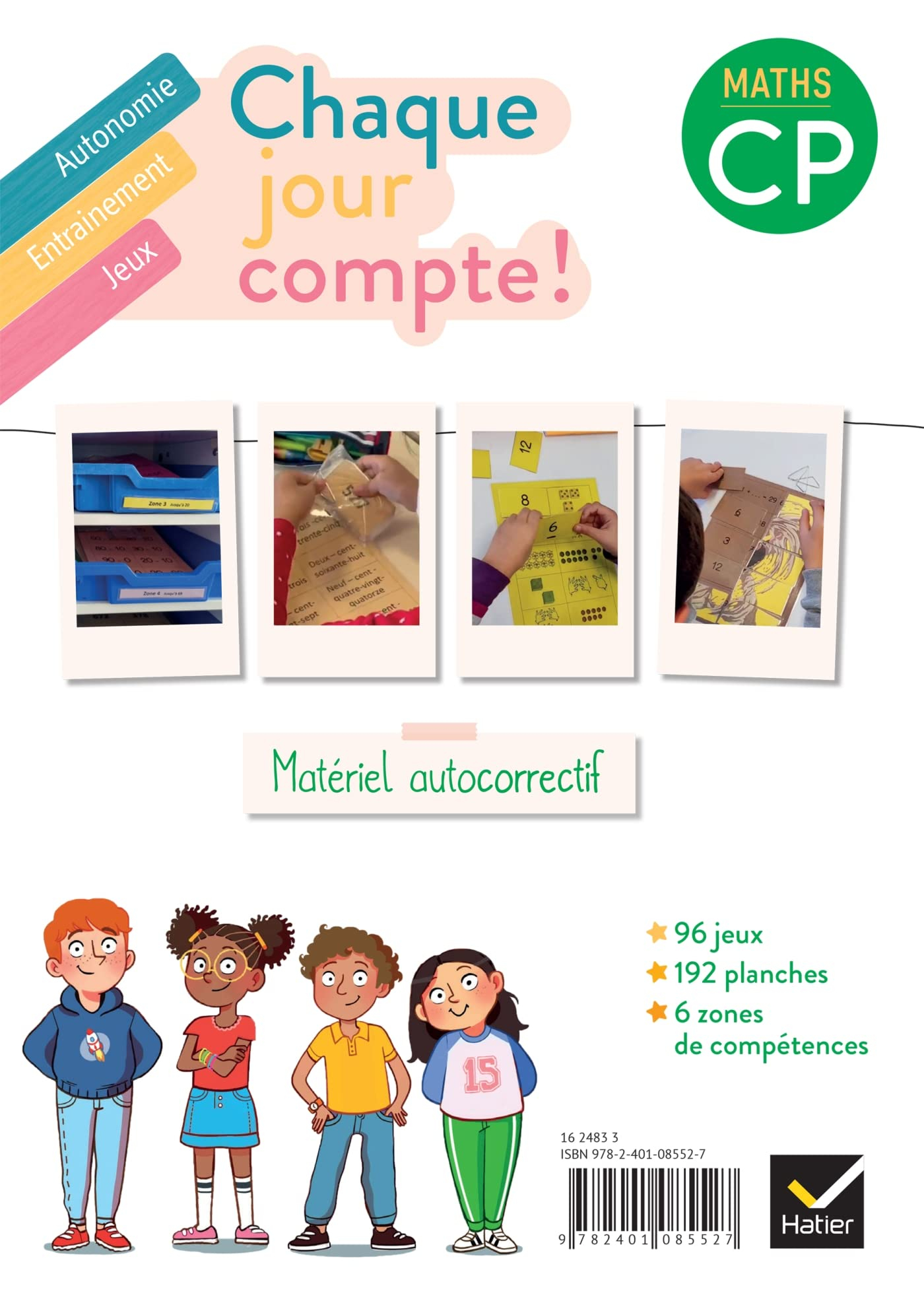 Chaque jour compte ! maths CP : matériel autocorrectif : autonomie, entrainement, jeux