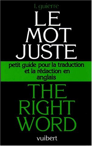 Le mot juste anglais
