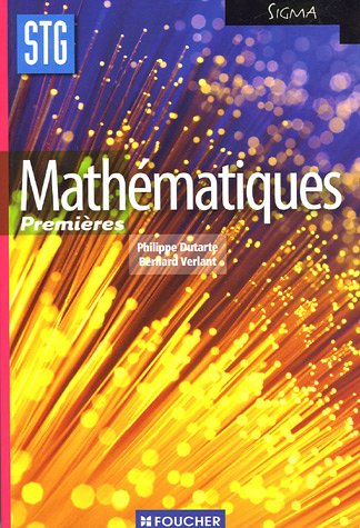 Mathématiques premières STG
