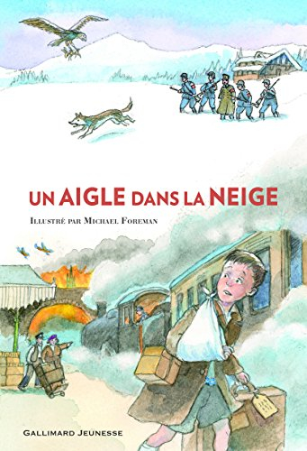 Un aigle dans la neige