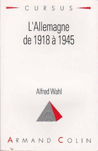 l'allemagne de 1918 à 1945
