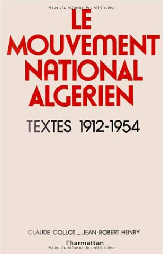 Le mouvement national algérien