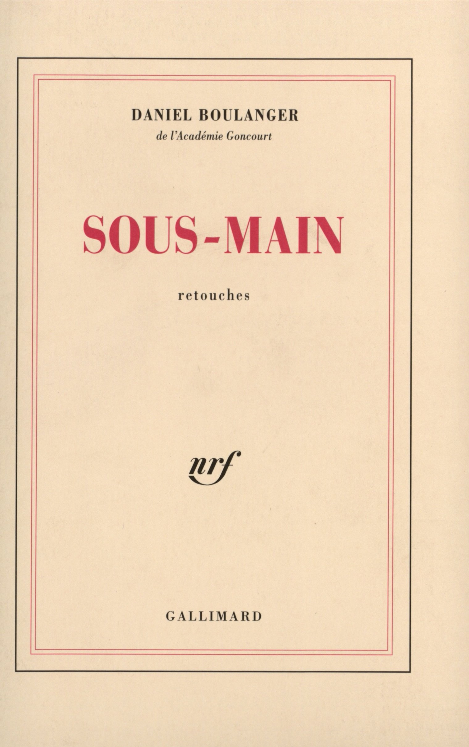 Sous-main : retouches