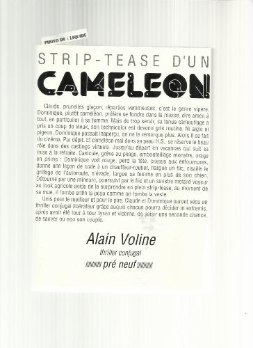 strip-tease d'un caméléon : thriller conjugal