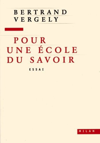 Pour une école du savoir