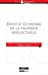 Droit et économie de la propriété intellectuelle