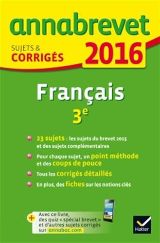 Français 3e : 2016
