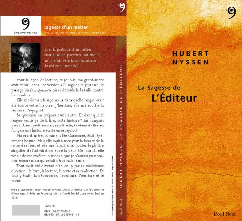 La sagesse de l'éditeur