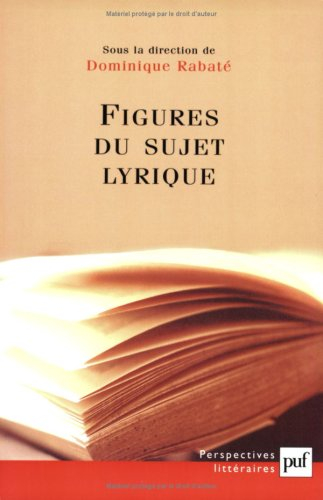 Figures du sujet lyrique