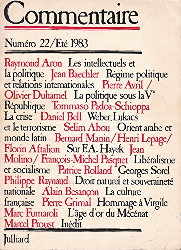 commentaire - numéro 22 / eté 1983