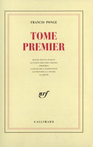 tome premier : douze petits écrits