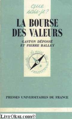 la bourse des valeurs