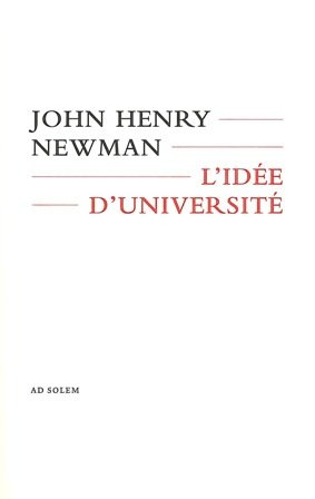 L'idée d'université définie et expliquée : les discours de 1852