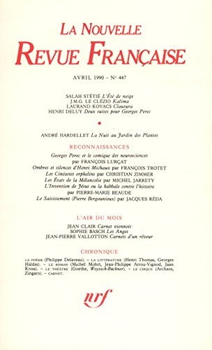 Nouvelle revue française, n° 447