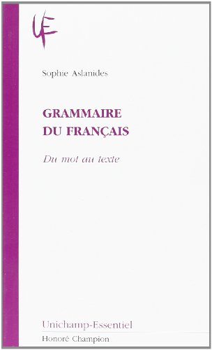 Grammaire du français : du mot au texte