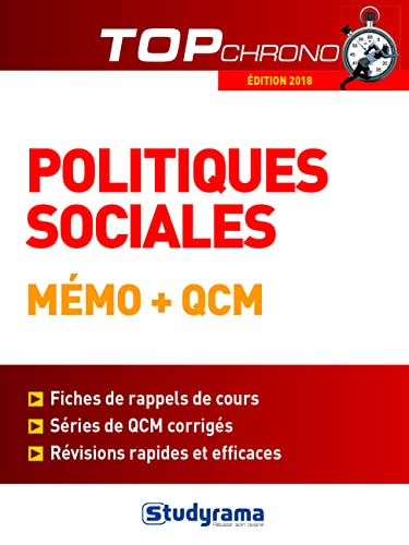 Politiques sociales : mémo + QCM : édition 2018