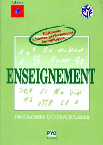 Enseignement : programmer, concevoir, gérer les bâ
