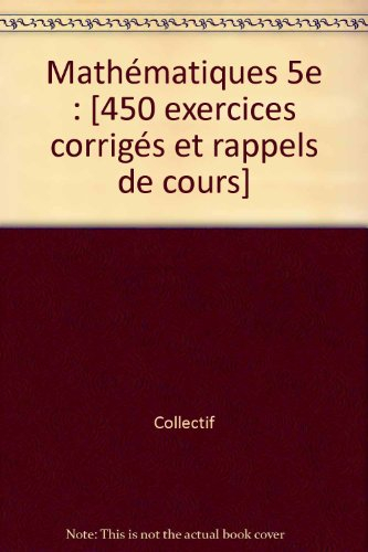 Mathématiques : 5e
