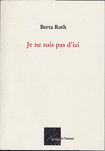 Je ne suis pas d'ici