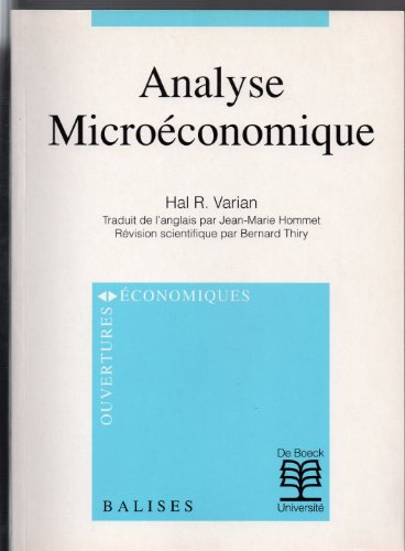 Analyse microéconomique