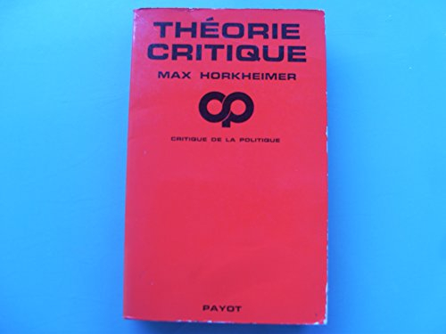 Théorie critique : essais