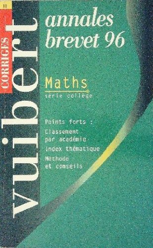 mathematiques brevet. corrigés