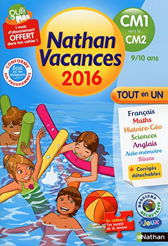 Nathan vacances 2016, du CM1 vers le CM2, 9-10 ans : tout en un